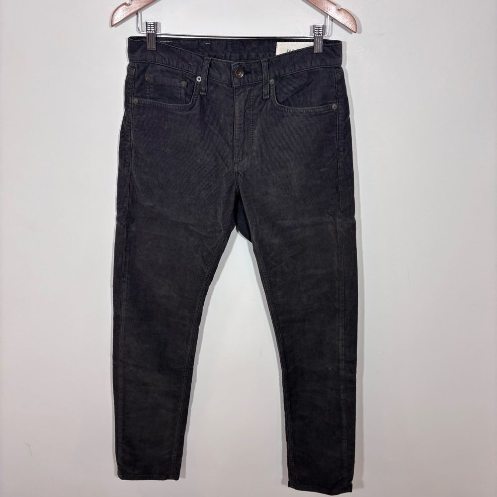 Rag & Bone Men’s Fit 2 Slim Corduroy Pants Carbon Gray 30X32